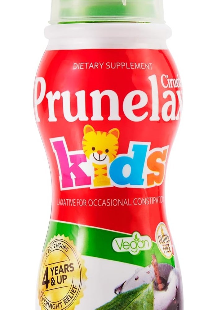Prunelax Ciruelax Regular Strength Liquid Laxative for Kids - Gentle Overnight Relief for Occasional Constipation, Vegan & Gluten-Free, 4.05 fl oz - Image 1